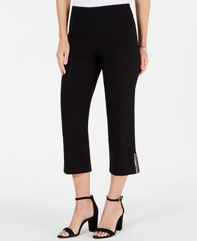 JM COLLECTION/DFA, METLLIC SLT HEM CAPR