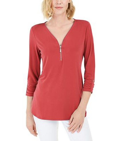 JM COLLECTION-MMG SOLID ITY ZIP FRONT - Shenayah Beauty Shop