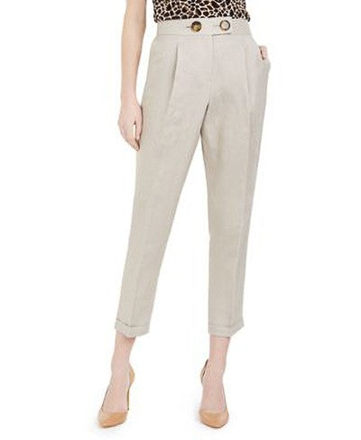 Calvin Klein Womens White Straight Leg Pants - Shenayah Beauty Shop