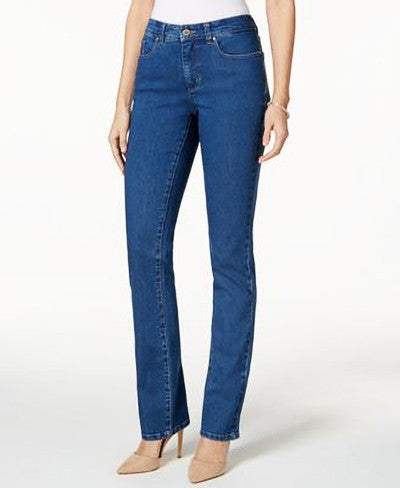 Charter Club Control Straight-Leg Jeans | Smooth and Slimming Effect Durable Denim Jones Apparl, Solid Twill Lex