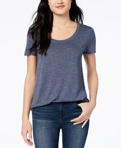 MAISON JULES-MMG SOLID SCOOP TEE