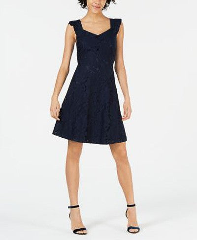 MONTEAU INC, FLTR SLV LACE DRESS