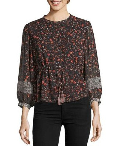 JOHN PAUL RICHARD INC M CINCH WAIST BLOUSE