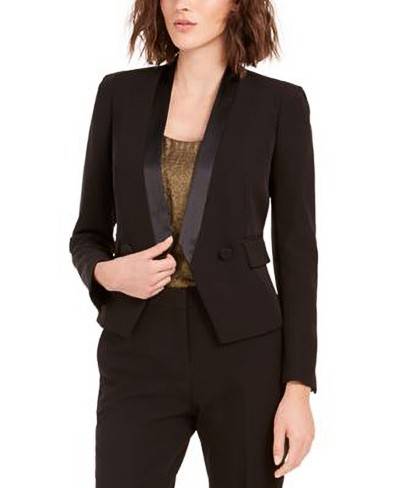 438 BAR III SUIT SEP/KASPER GROUP SHAWL COLLAR SATIN TRIM - Shenayah Beauty Shop