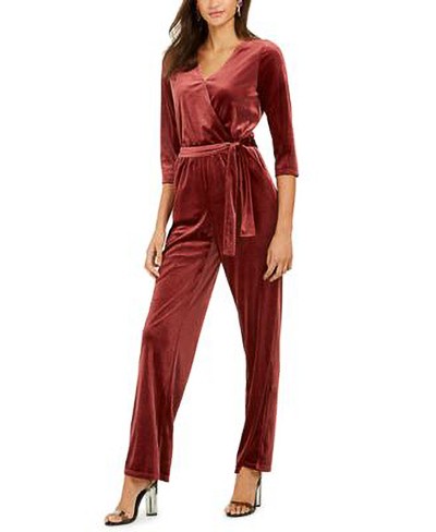 NOTATIONS NY COLLECTION/LYNN BRANDS LS V NECK JUMPSUIT