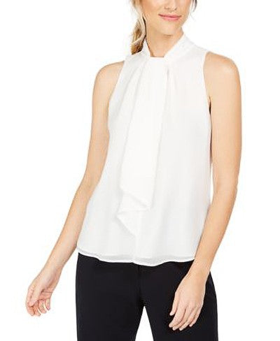 CALVIN KLEIN/G-III APPAREL GROUP RUFFLE FRONT SLVLS WOVEN - Shenayah Beauty Shop