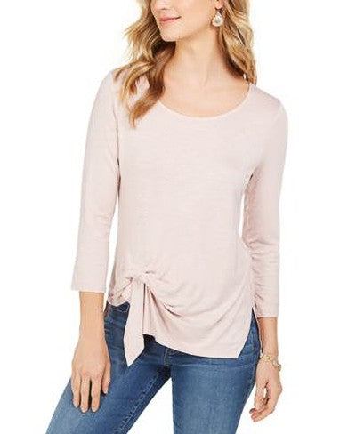 STYLE & CO-MMG FK 3/4 SLV KNOT TOP - Shenayah Beauty Shop