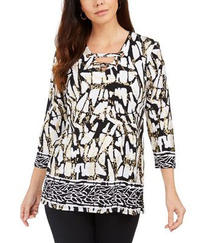 JM COLLECTION-MMG CHAIN NECK TUNIC