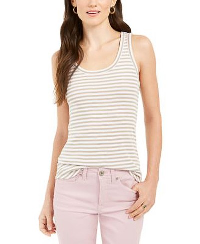 CHARTER CLUB-MMG KNT STRIPE TANK