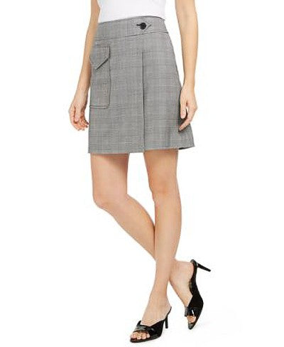 CALVIN KLEIN Women's Glenn  Plaid  Min Skirt - Shenayah Beauty Shop