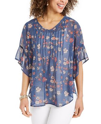 STYLE & CO-MMG CW CHIFFON PINTUCK - Shenayah Beauty Shop
