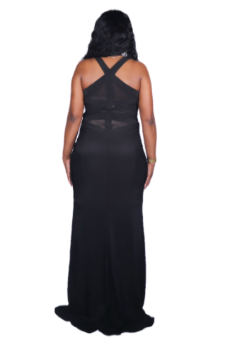 Elegant Confidence V-Neck Dress
